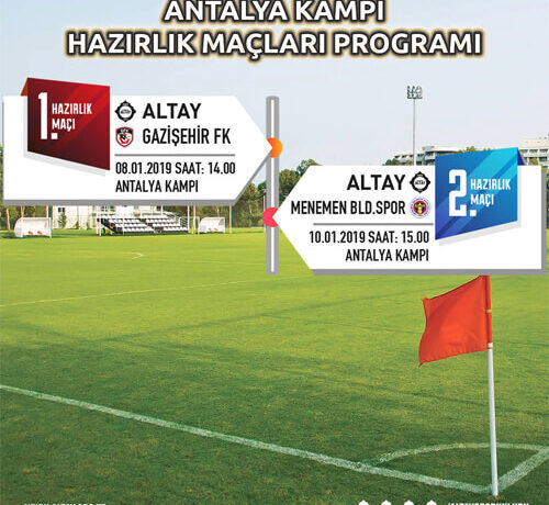 ALTAY HAZIRLIK MAÇLARI PROGRAMI BELİRLENDİ!